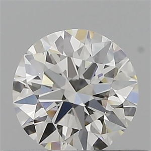 Picture of Natural Diamond 0.42 Carats, Round with Excellent Cut, H Color, IF Clarity and Certified by GIA