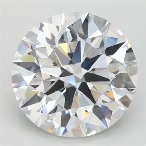 Picture of Lab Grown Diamond 4.17 Carats, Round with Ideal Cut, D Color, IF Clarity and Certified by IGI