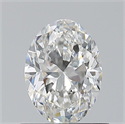 Natural Diamond 0.70 Carats, Oval with  Cut, E Color, VS1 Clarity and Certified by GIA