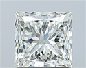 Natural Diamond 1.02 Carats, Princess with  Cut, H Color, VS1 Clarity and Certified by IGI