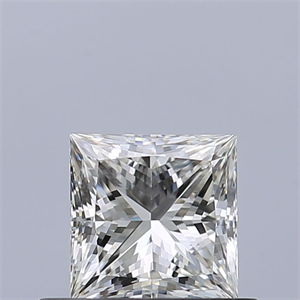 Picture of Natural Diamond 0.50 Carats, Princess with  Cut, H Color, VVS2 Clarity and Certified by IGI
