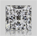Diamante Natural 0.71 quilates, Princesa , Color H, claridad IF y certificado GIA