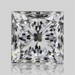Picture of Natural Diamond 0.71 Carats, Princess with  Cut, H Color, IF Clarity and Certified by GIA