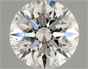 Natural Diamond 0.70 Carats, Round with Excellent Cut, J Color, VS2 Clarity and Certified by GIA