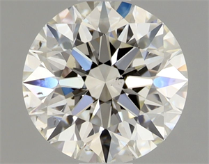 Picture of Natural Diamond 0.70 Carats, Round with Excellent Cut, J Color, VS2 Clarity and Certified by GIA