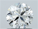 Natural Diamond 0.90 Carats, Round with Very Good Cut, H Color, IF Clarity and Certified by GIA
