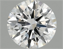 Lab Grown Diamond 1.36 Carats, Round with Ideal Cut, F Color, VVS2 Clarity and Certified by IGI