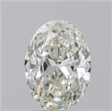 Natural Diamond 1.50 Carats, Oval with  Cut, J Color, VVS2 Clarity and Certified by GIA