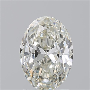 Picture of Natural Diamond 1.50 Carats, Oval with  Cut, J Color, VVS2 Clarity and Certified by GIA