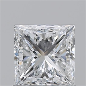 Picture of Natural Diamond 1.01 Carats, Princess with  Cut, E Color, VS2 Clarity and Certified by GIA