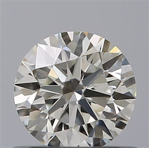 Picture of Natural Diamond 0.55 Carats, Round with Excellent Cut, H Color, VVS1 Clarity and Certified by IGI