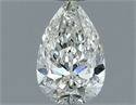 Natural Diamond 0.65 Carats, Pear with  Cut, J Color, SI1 Clarity and Certified by GIA