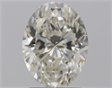 Natural Diamond 1.60 Carats, Oval with  Cut, J Color, SI1 Clarity and Certified by GIA