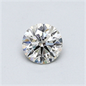 Diamante Natural 0.51 quilates, Redondo , Color I, claridad VS1 y certificado GIA