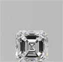 Natural Diamond 0.50 Carats, Asscher with  Cut, E Color, VS2 Clarity and Certified by GIA