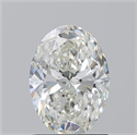 Natural Diamond 1.28 Carats, Oval with  Cut, J Color, SI1 Clarity and Certified by GIA