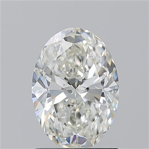 Picture of Natural Diamond 1.28 Carats, Oval with  Cut, J Color, SI1 Clarity and Certified by GIA