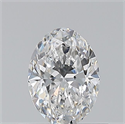 Natural Diamond 0.50 Carats, Oval with  Cut, D Color, VS1 Clarity and Certified by GIA