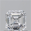 Natural Diamond 0.73 Carats, Asscher with  Cut, D Color, VVS1 Clarity and Certified by GIA