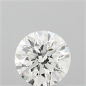 Natural Diamond 1.00 Carats, Round with Very Good Cut, H Color, I1 Clarity and Certified by GIA