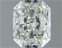 Natural Diamond 1.51 Carats, Radiant with  Cut, H Color, SI1 Clarity and Certified by IGI