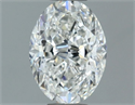 Natural Diamond 0.90 Carats, Oval with  Cut, G Color, SI1 Clarity and Certified by GIA