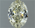 Natural Diamond 1.00 Carats, Oval with  Cut, L Color, SI1 Clarity and Certified by IGI