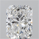 Natural Diamond 2.01 Carats, Radiant with  Cut, D Color, VS2 Clarity and Certified by GIA