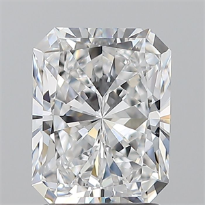Picture of Natural Diamond 2.01 Carats, Radiant with  Cut, D Color, VS2 Clarity and Certified by GIA
