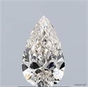 Natural Diamond 0.70 Carats, Pear with  Cut, J Color, VS2 Clarity and Certified by IGI