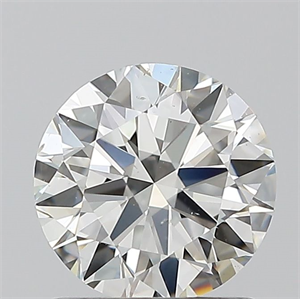 Picture of Natural Diamond 1.00 Carats, Round with Excellent Cut, H Color, SI1 Clarity and Certified by GIA
