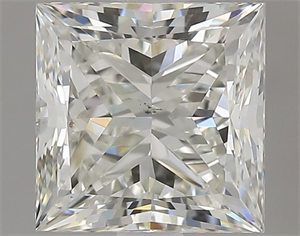 Picture of Natural Diamond 1.50 Carats, Princess with  Cut, I Color, SI1 Clarity and Certified by GIA