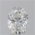 Natural Diamond 1.50 Carats, Oval with  Cut, F Color, SI2 Clarity and Certified by GIA