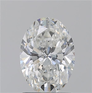Picture of Natural Diamond 1.50 Carats, Oval with  Cut, F Color, SI2 Clarity and Certified by GIA