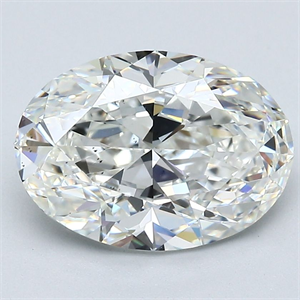 Foto Diamante Natural 3.01 quilates, Ovalado , Color H, claridad VS2 y certificado GIA de