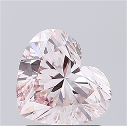 Picture of Lab Grown Diamond 1.27 Carats, Heart with  Cut, Fancy Pink Color, VS2 Clarity and Certified by IGI