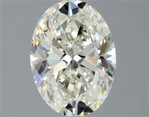 Picture of Natural Diamond 1.00 Carats, Oval with  Cut, K Color, SI1 Clarity and Certified by GIA