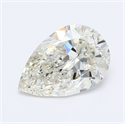 Natural Diamond 1.01 Carats, Pear with  Cut, K Color, SI1 Clarity and Certified by GIA