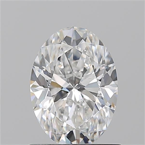 Picture of Natural Diamond 1.01 Carats, Oval with  Cut, E Color, SI1 Clarity and Certified by GIA