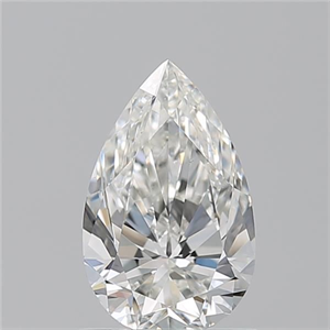 Picture of Natural Diamond 0.90 Carats, Pear with  Cut, H Color, SI1 Clarity and Certified by GIA