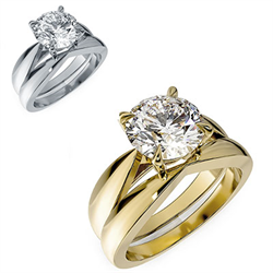 Picture of Bridal set solitaire ring