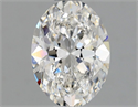 Natural Diamond 0.75 Carats, Oval with  Cut, F Color, VS1 Clarity and Certified by GIA
