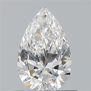 Foto Diamante Natural 0.60 quilates, De pera , Color F, claridad VVS1 y certificado GIA de