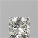 Natural Diamond 0.91 Carats, Princess with  Cut, J Color, VVS2 Clarity and Certified by GIA