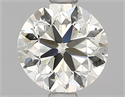 Natural Diamond 0.81 Carats, Round with Excellent Cut, L Color, SI1 Clarity and Certified by GIA