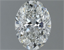 Natural Diamond 1.00 Carats, Oval with  Cut, G Color, SI2 Clarity and Certified by IGI