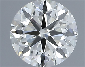 Picture of Natural Diamond 0.51 Carats, Round with Excellent Cut, J Color, VVS2 Clarity and Certified by IGI