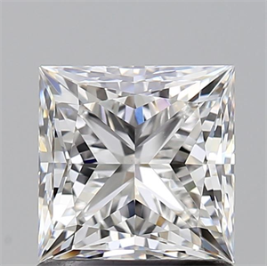 Picture of Natural Diamond 1.20 Carats, Princess with  Cut, F Color, VVS2 Clarity and Certified by GIA
