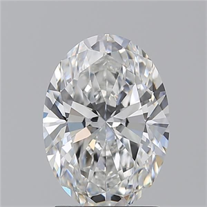 Picture of Natural Diamond 2.01 Carats, Oval with  Cut, F Color, VS2 Clarity and Certified by GIA