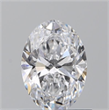 Diamante Natural 0.75 quilates, Ovalado , Color D, claridad SI2 y certificado GIA